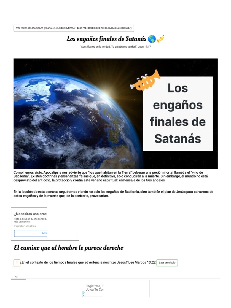 Los Engaños Finales de Satanás ?? | PDF | Satán | Pecado