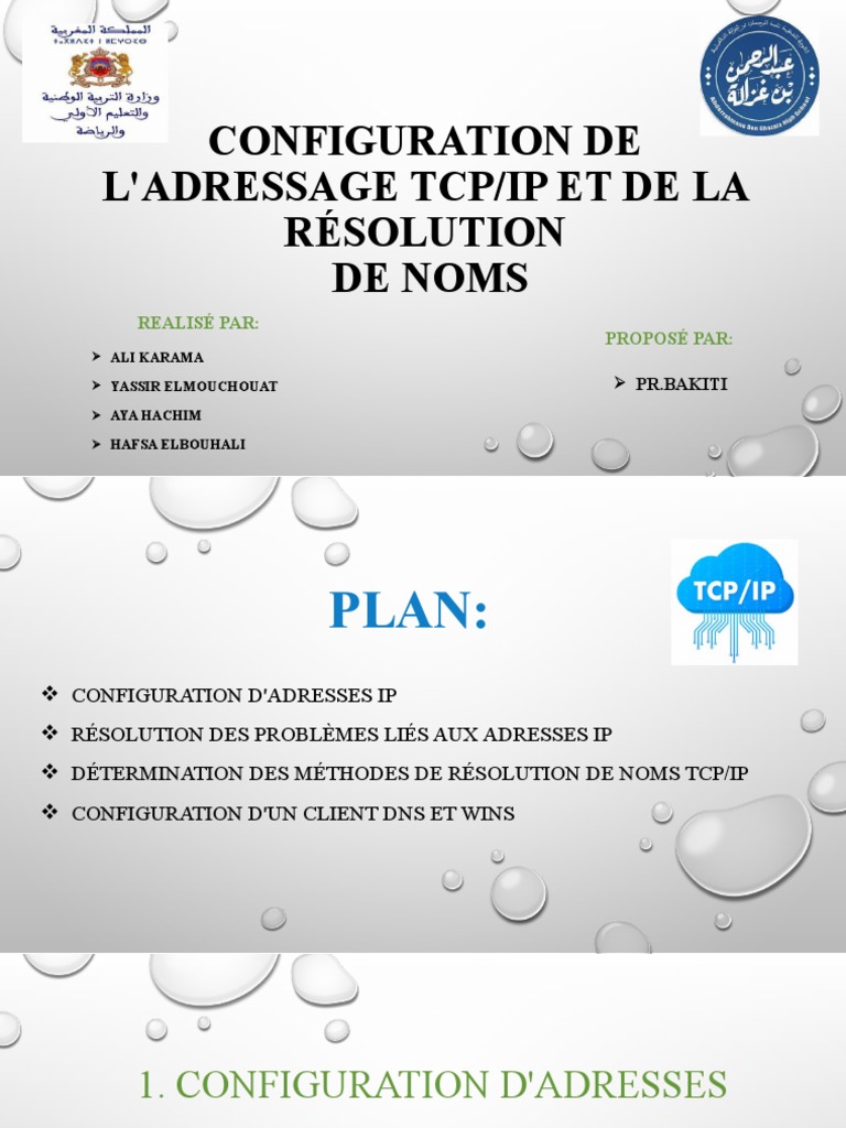 Configuration de L'adressage TCP | PDF | Adresse IP | Système de noms ...