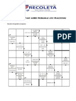 Ficha de Repaso Sobre Problemas Con Fracciones