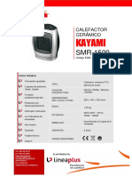 Ficha KAYAMI SMR 1500