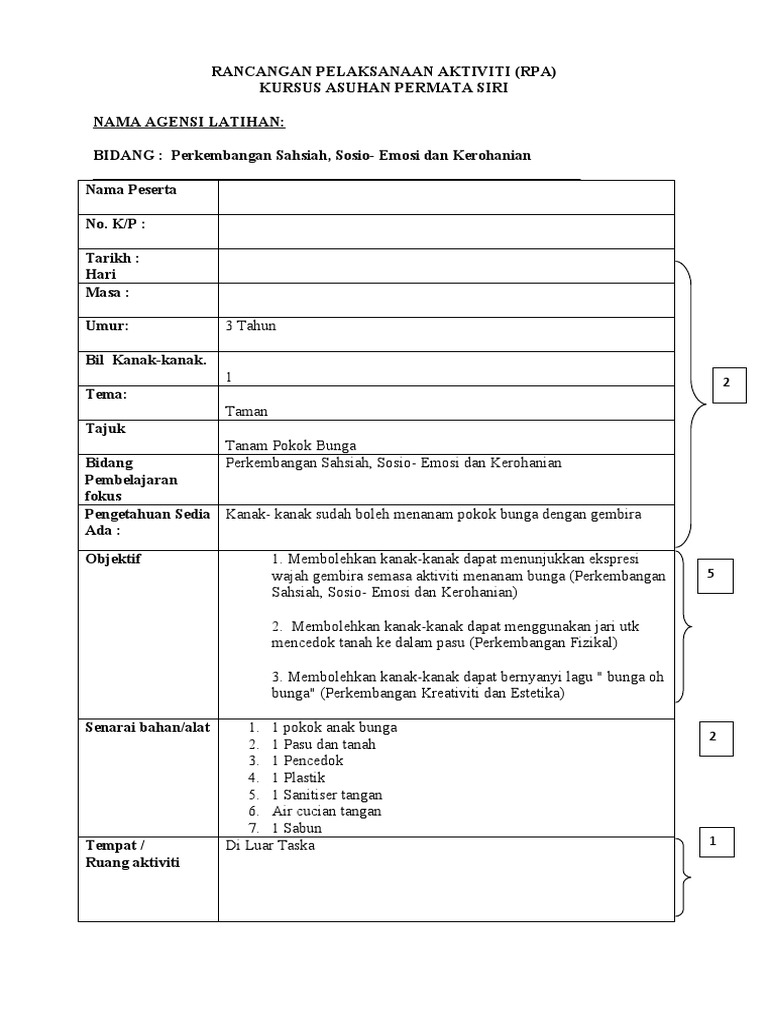 Rpa Ssek | PDF | Pengembangan Diri