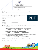 Filipino 4 - Written Assessment Q2