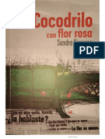 Cocodrilo Con Flor Rosa - Sandra Siemens