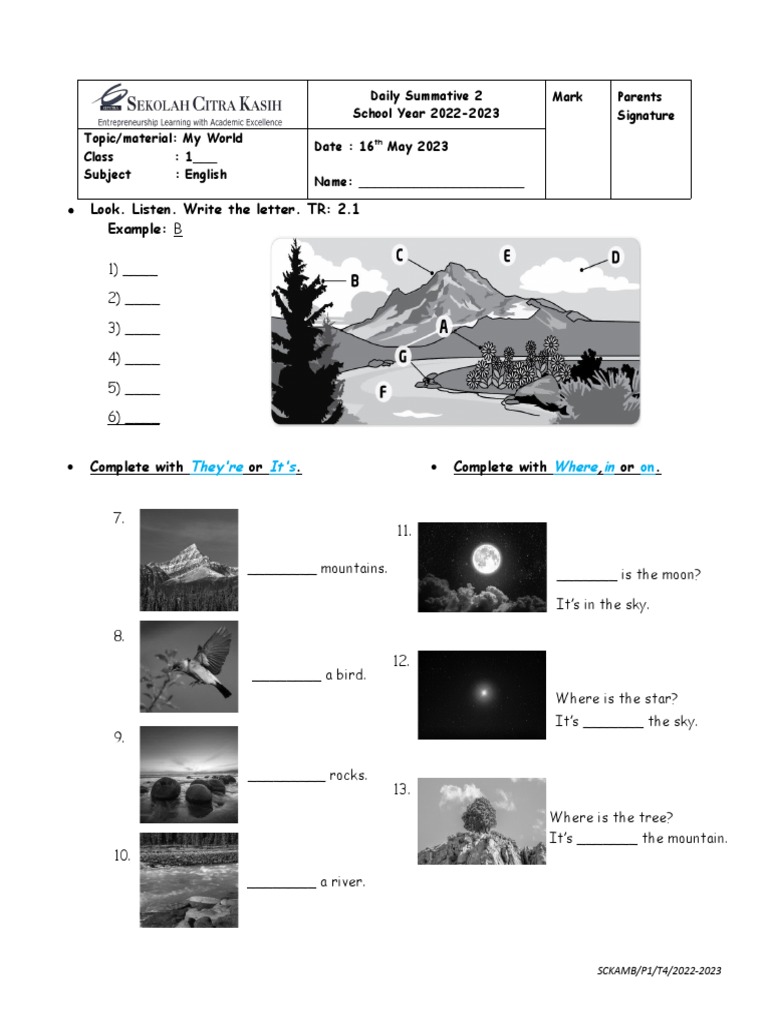 English language visual data 7