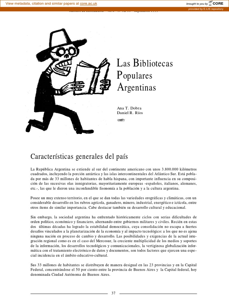 Bibliotecas Populares en Argentina | PDF | bibliotecario | Bibliotecas