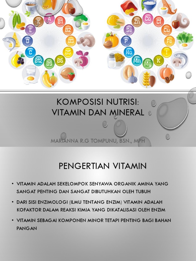 Sesi 4 Komposisi Nutrisi (Vitamin Dan Mineral) PDF