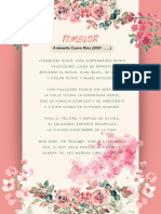 Flyer Poema Día de Las Madres Flores Acuarela Rosa