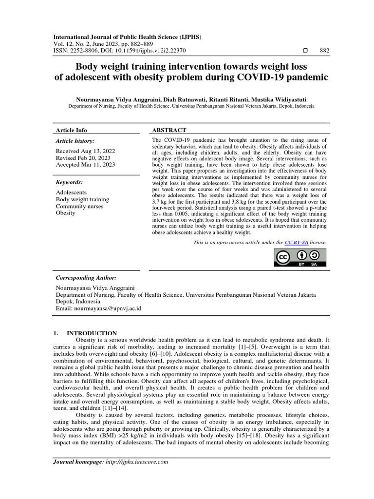 body-weight-training-intervention-towards-weight-loss-of-adolescent