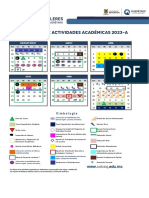 Calendario Actividades Academicas 2023-A