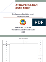 Sistematika Penulisan Skripsi S1 Akuntansi - 2022