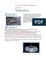 "Aprendemos Sobre Las Características y Propiedades Del Agua" (Práctica de Ciencia y Tecnología)