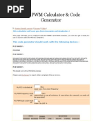 PIC PWM Calculator