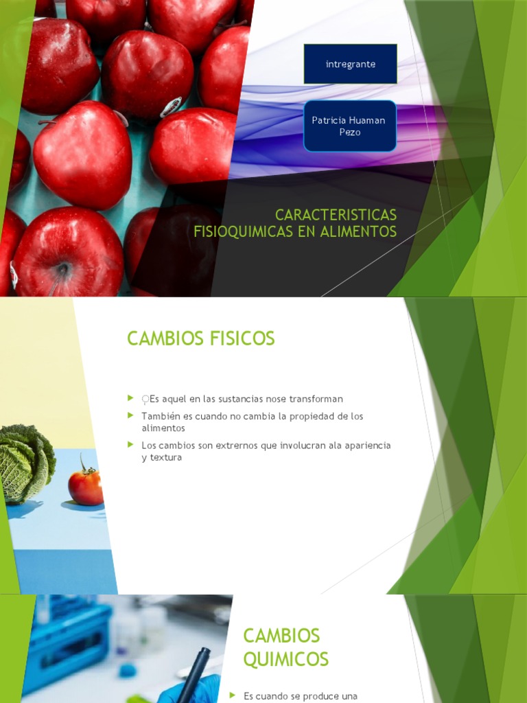 Cambios fisicoquímicos en alimentos | PDF