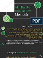 Ketika Rambut Rasulullah Saw Memutih