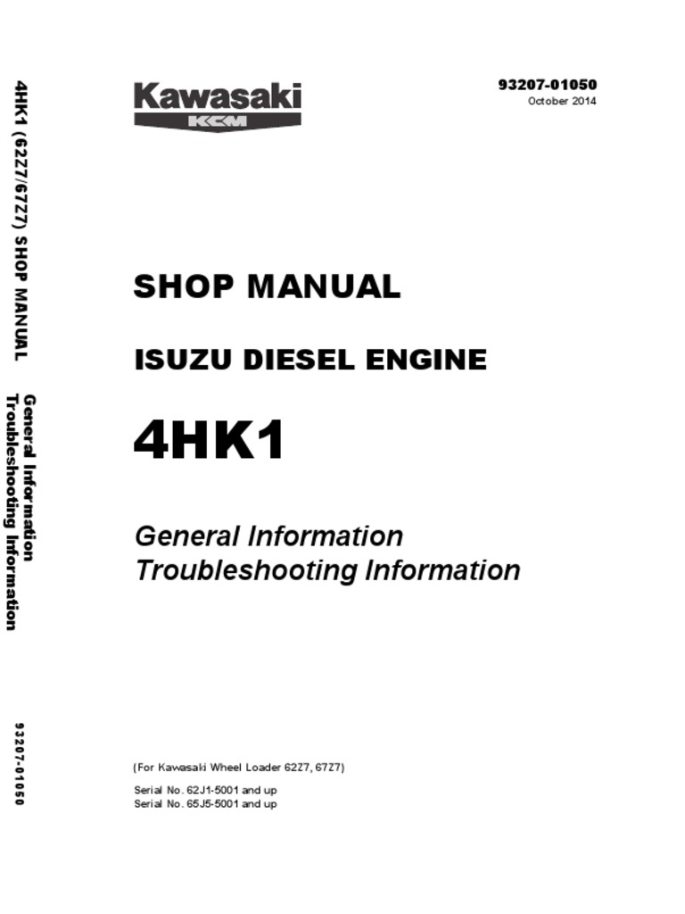 ISUZU 4HK1 ENGINE MANUAL PDF visual data 7