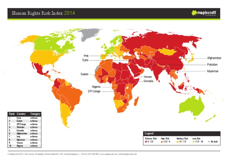 2014 Human Rights Risk Index Map (1) PDF