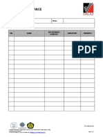 Formulir Meeting Attendance