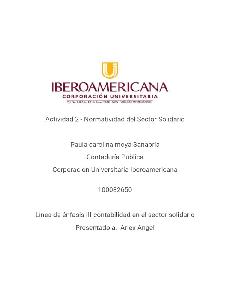 Normatividad del Sector Solidario en Colombia | PDF | Cooperativa ...