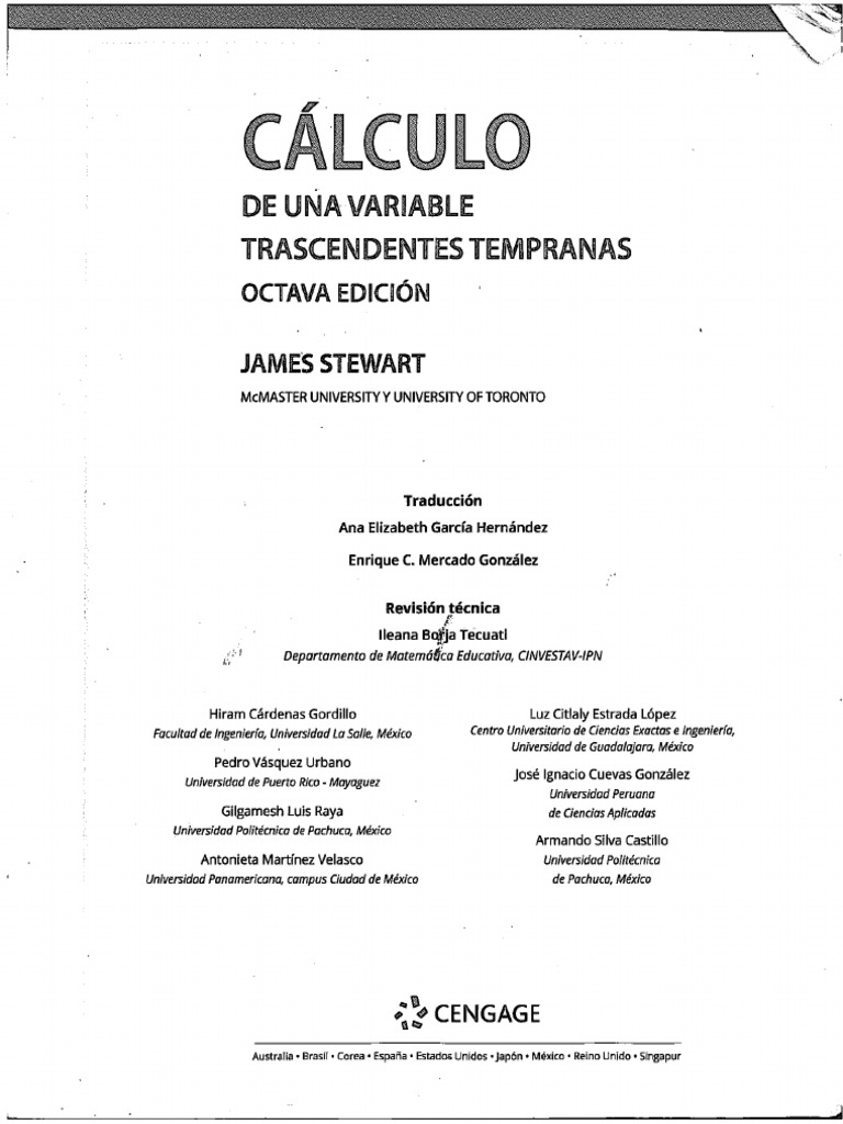CALCULO de UNA VARIABLE Trancendentes Tempranas | PDF