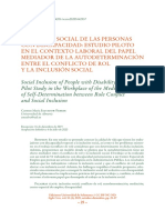 Inclusion Social de Las Personas Con Discapacidad