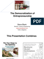 The Democratization of Entrepreneurship: Steve Blank