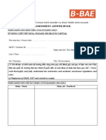 Take-Home Assignment Cover Sheet