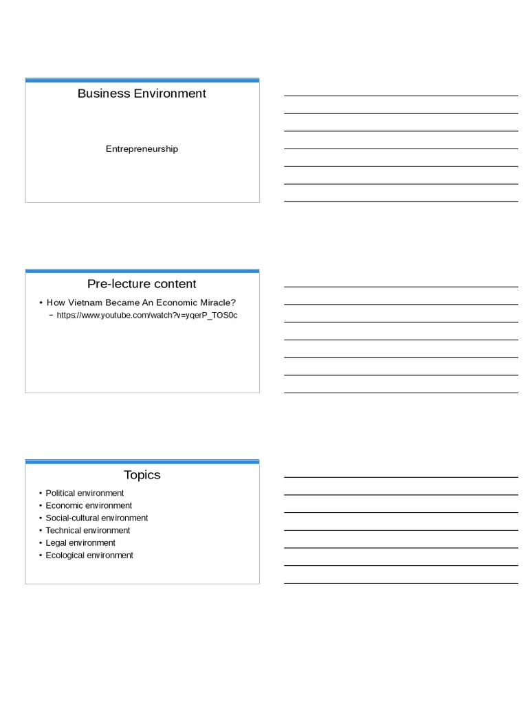 Slides Business Environment | PDF | Economies