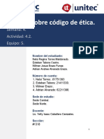 Informe Sobre Codigo de Ética, Grupo #5.