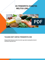 Diet Untuk Penderita Diabetes Melitus (DM)