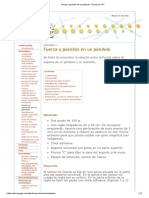 Fuerza y Posición en Un Péndulo - Física Con TIC