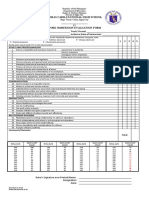 Work Immersion Evaluation Form