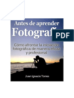 Antes de Aprender Fotografia