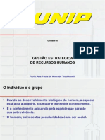 Gestão Estratégica de Recursos Humanos - Resumo de Aula - Unidade III