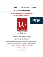 Impacto de Las Micotoxinas en La Producción Porcina - PDF, Trabajo de Titulacion