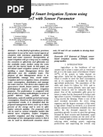 Automated Smart Irrigation System Using IoT With Sensor Parameter