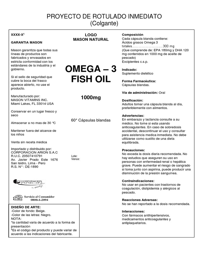 fishoilomega3aceitedepescado1000mg PDF Medicamentos con