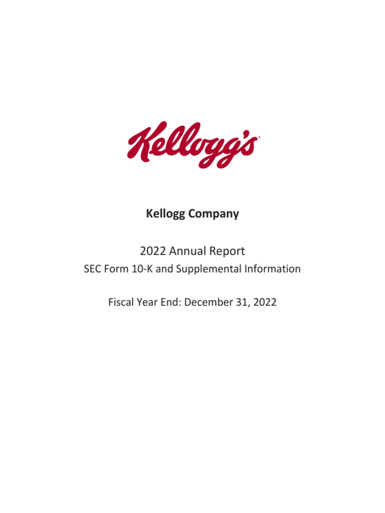 Kellogg-Company 10k 2023 v1 | PDF | Companies | Companies Of The United ...