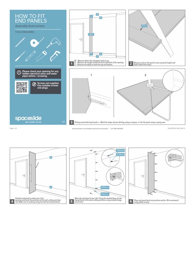 How To Fit End Panels Installation Guide PDF Building Materials