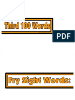 3RD 100 Words