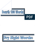 4TH 100 Words