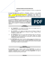 Contrato Prestación de Servicios - Los Andes