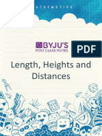 Notes - Lengths, Heights and Distances