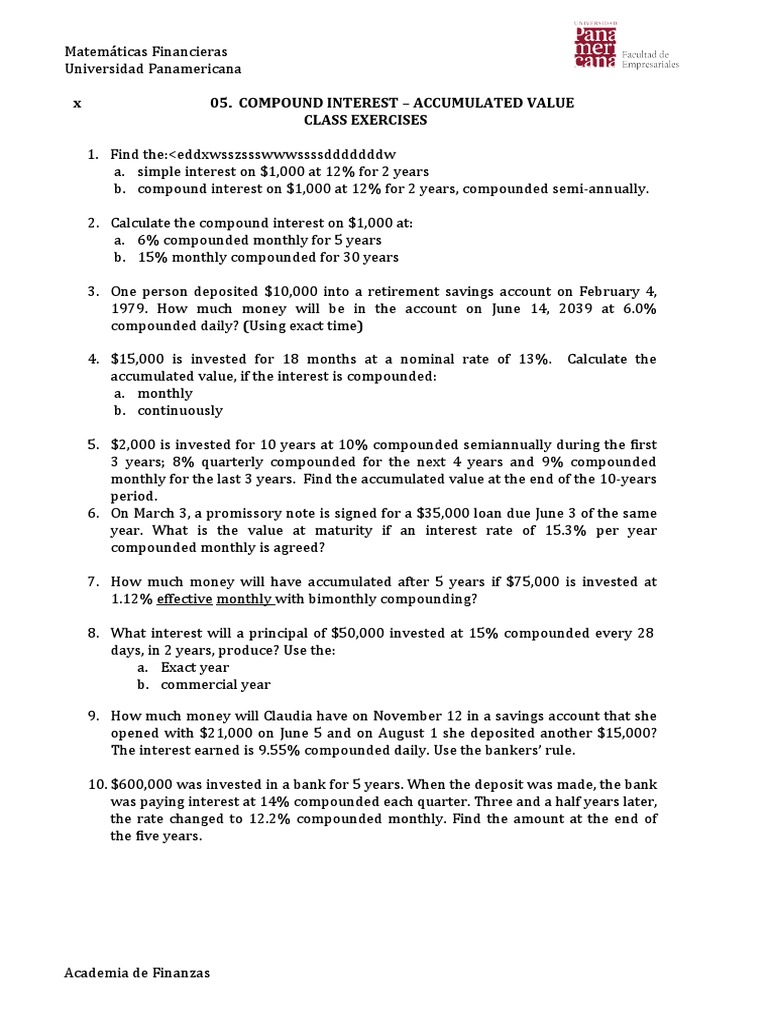 Class 5 Compound Interest | PDF