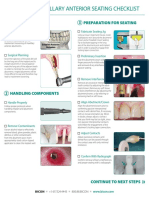 Bicon Seating Checklist