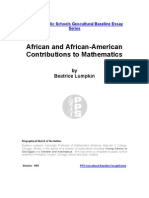 African and African-American Contribution To Maths