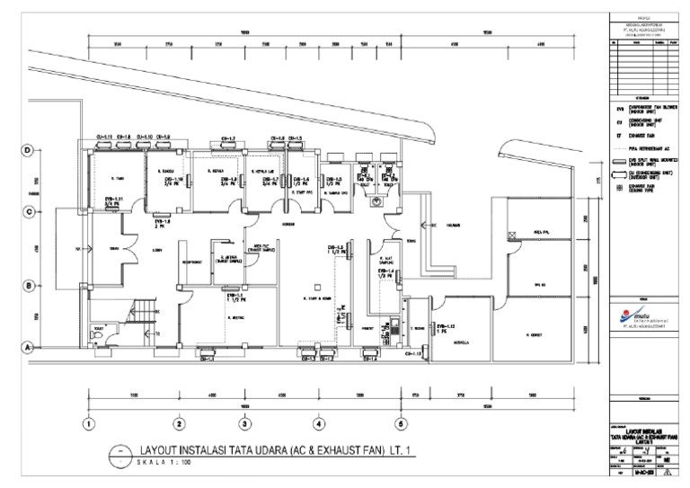 Layout AC Lantai 1 PT. MUTU INTERNATIONAL MEDAN | PDF