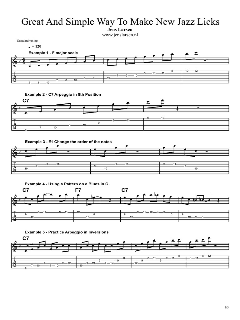 GreatAndSimpleWayToMakeNewJazzLicks PDF
