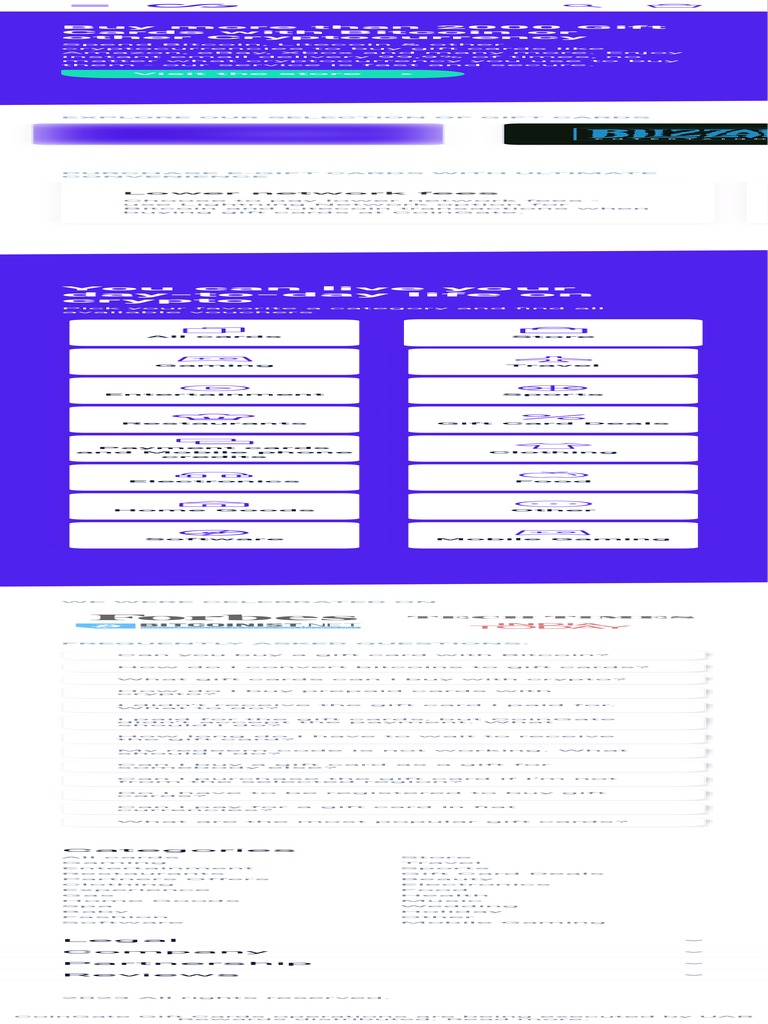 Crypto Gift Cards for Every Need | PDF | Gift Card | Cryptocurrency