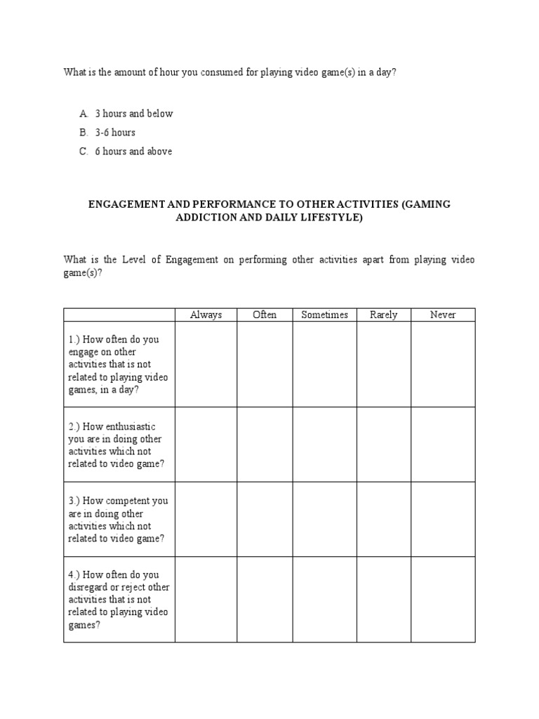 Survey Questionnaire | PDF | Psychological Concepts | Psychology