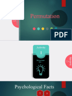 Activity On Permutation